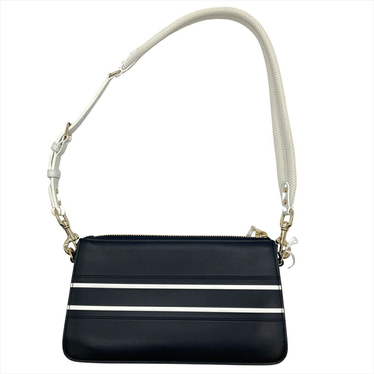 Christian Dior Navy Leather Shoulder Bag Leather Rovelle Bags