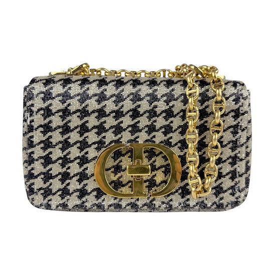 Christian Dior Beige Black Beads Shoulder Bag Rovelle Bags