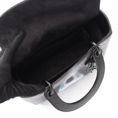 Christian Dior Black Leather Handbag Style 8 Rovelle Bags