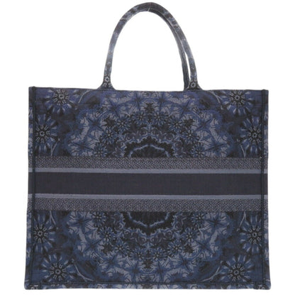 Christian Dior Navy Canvas Tote Bag Canvas Rovelle Bags
