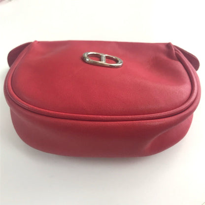 Christian Dior Red Leather Shoulder Bag Leather Rovelle Bags