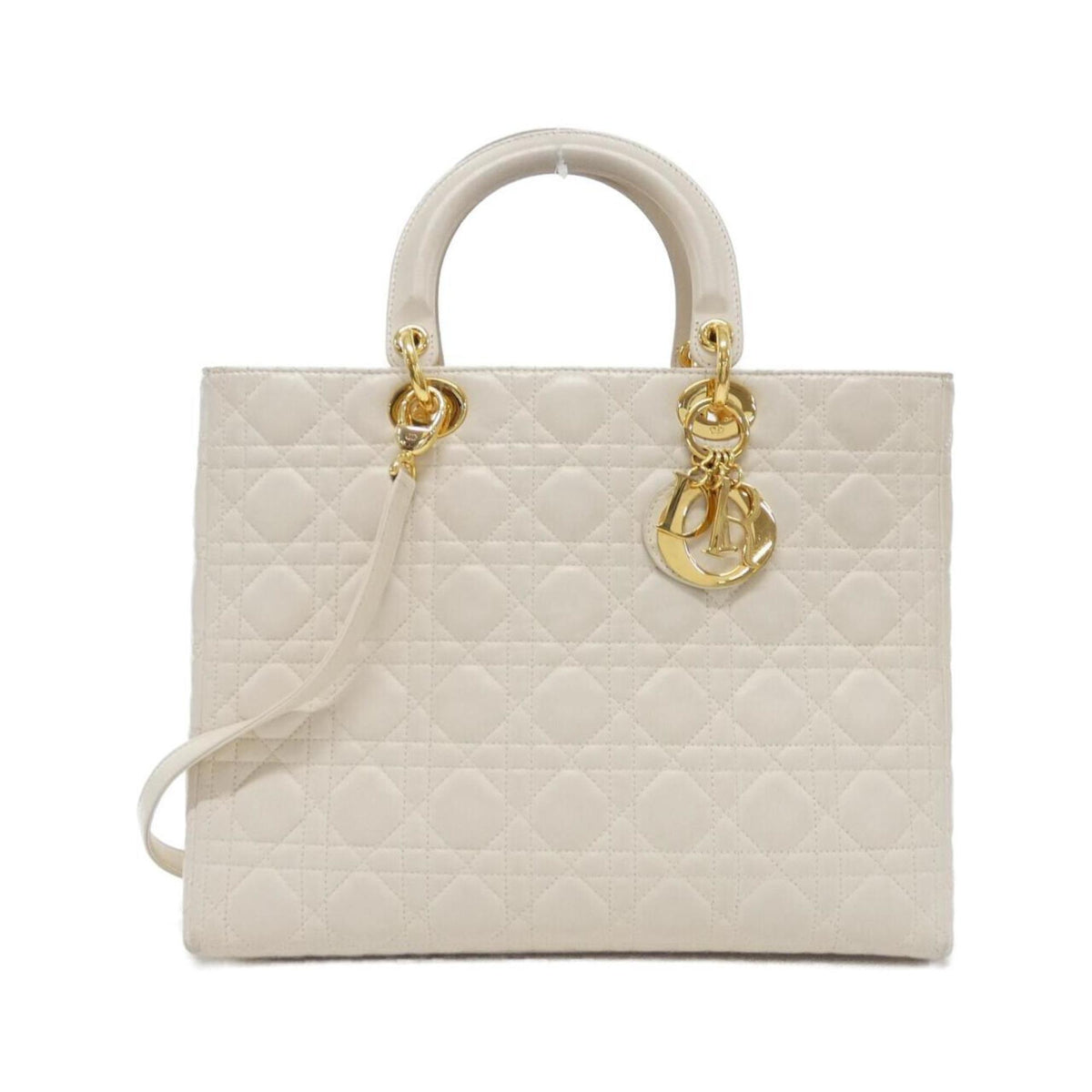 Christian Dior Ivory Leather Handbag Rovelle Bags