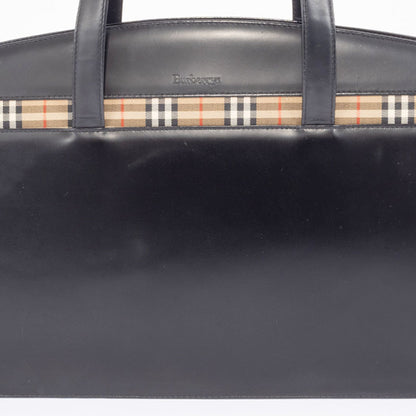 Burberry Black Leather Handbag ( )