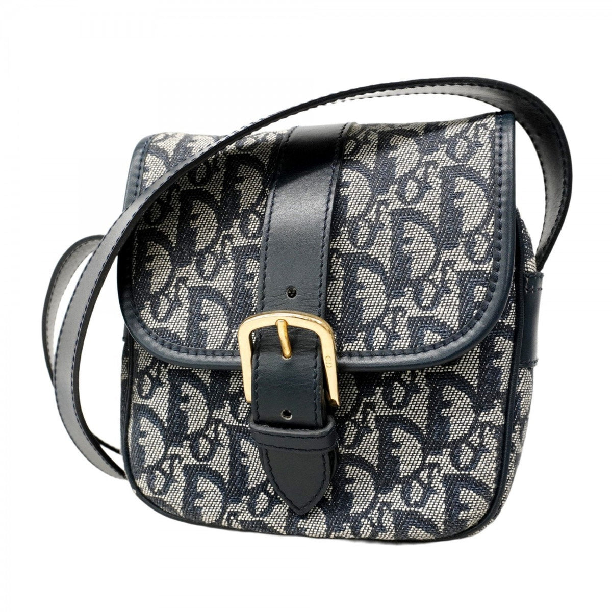 Christian Dior Navy Canvas Shoulder Bag Rovelle Bags