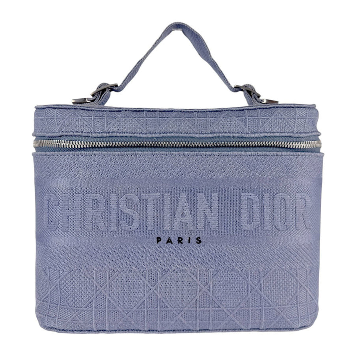 Christian Dior Blue Canvas Handbag Canvas Rovelle Bags