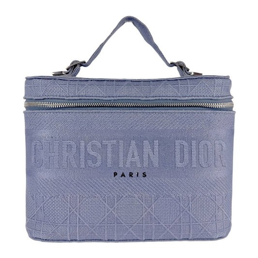 Christian Dior Blue Canvas Handbag Canvas Rovelle Bags