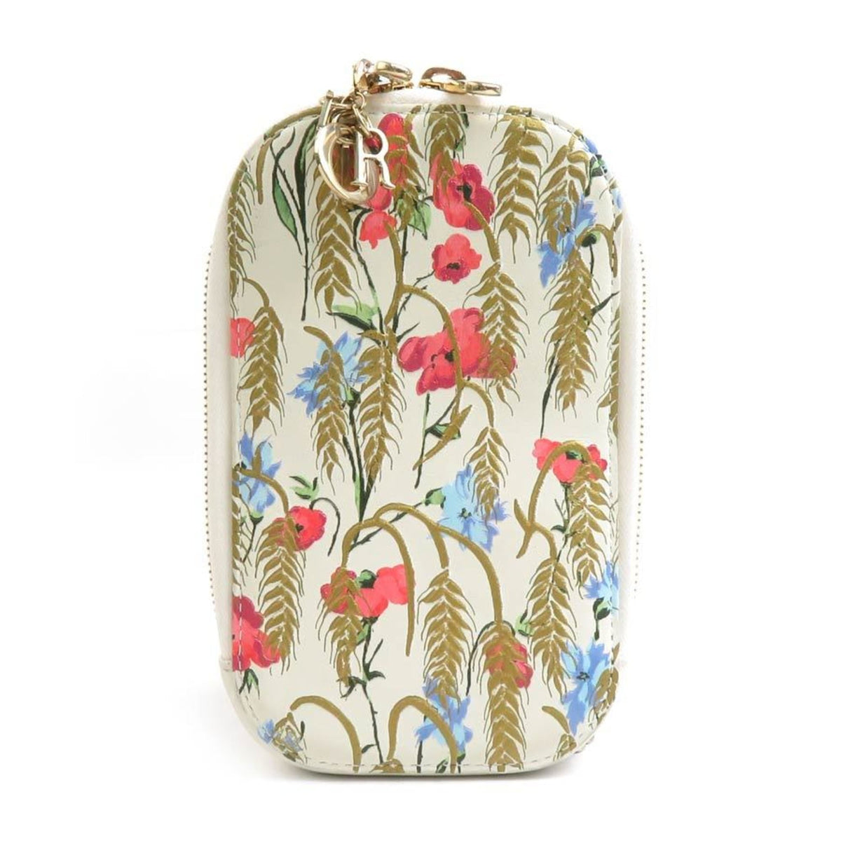 Christian Dior Ivory Multi-Color Leather Pouch Rovelle Bags