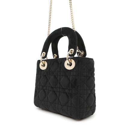 Christian Dior Black Leather Handbag Leather Rovelle Bags