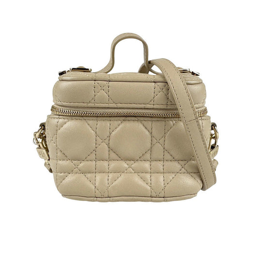 Christian Dior Beige Leather Handbag Shoulder Bag Rovelle Bags