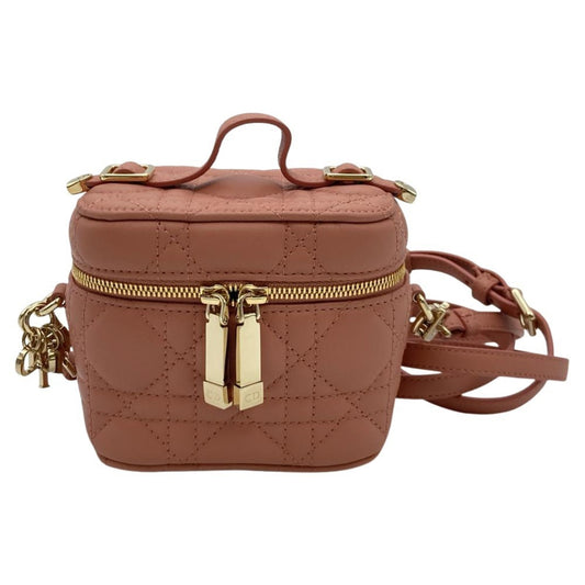 Christian Dior Pink Leather Shoulder Bag Vanity Bag Rovelle Bags