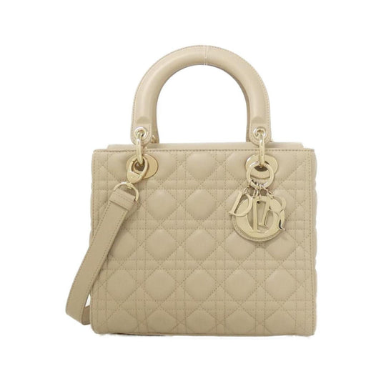 Christian Dior Beige Leather Handbag Style 2 Rovelle Bags