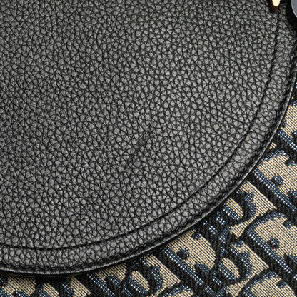 Christian Dior Beige Navy Black Canvas Leather Clutch Bag Rovelle Bags