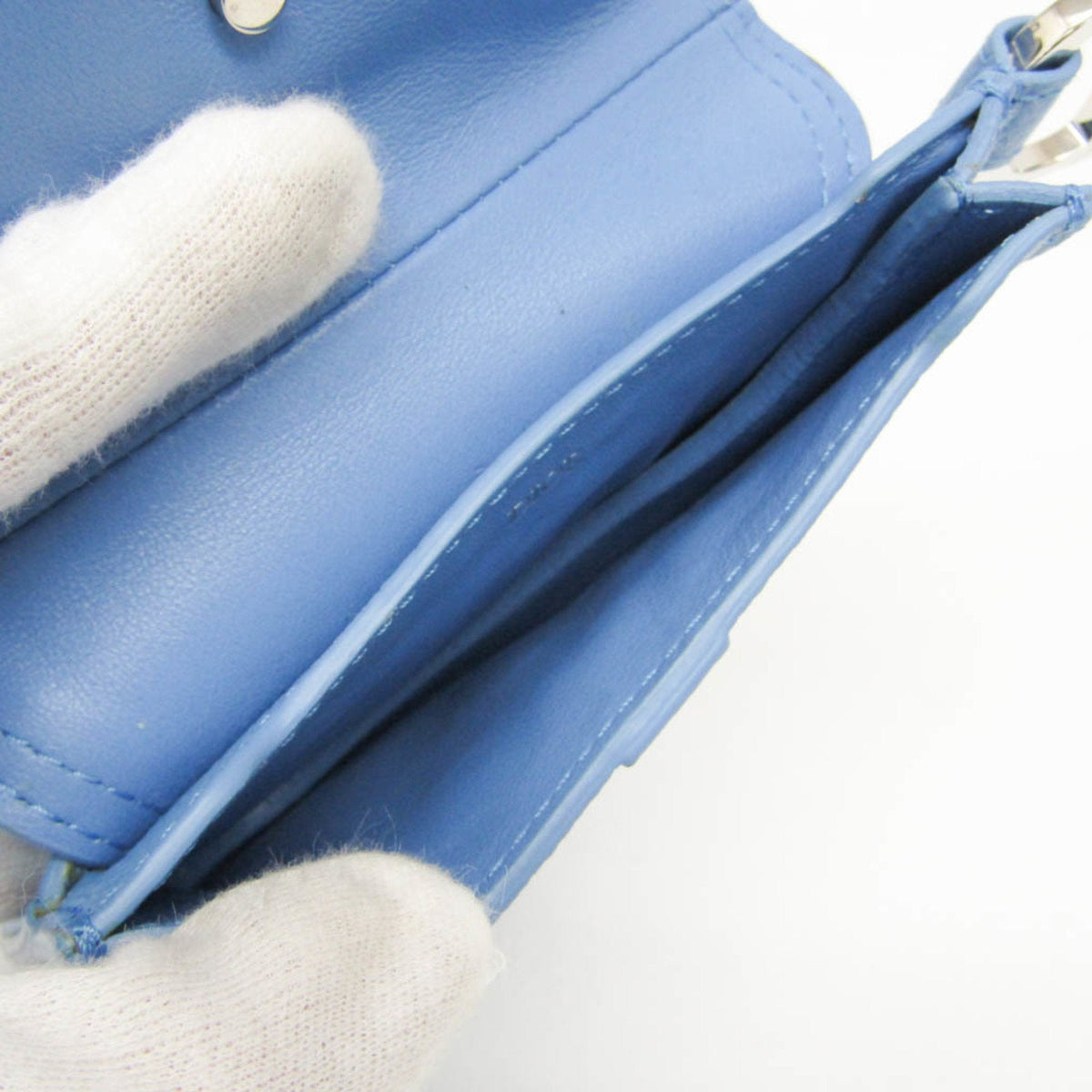 Christian Dior Blue Leather Pouch Rovelle Bags