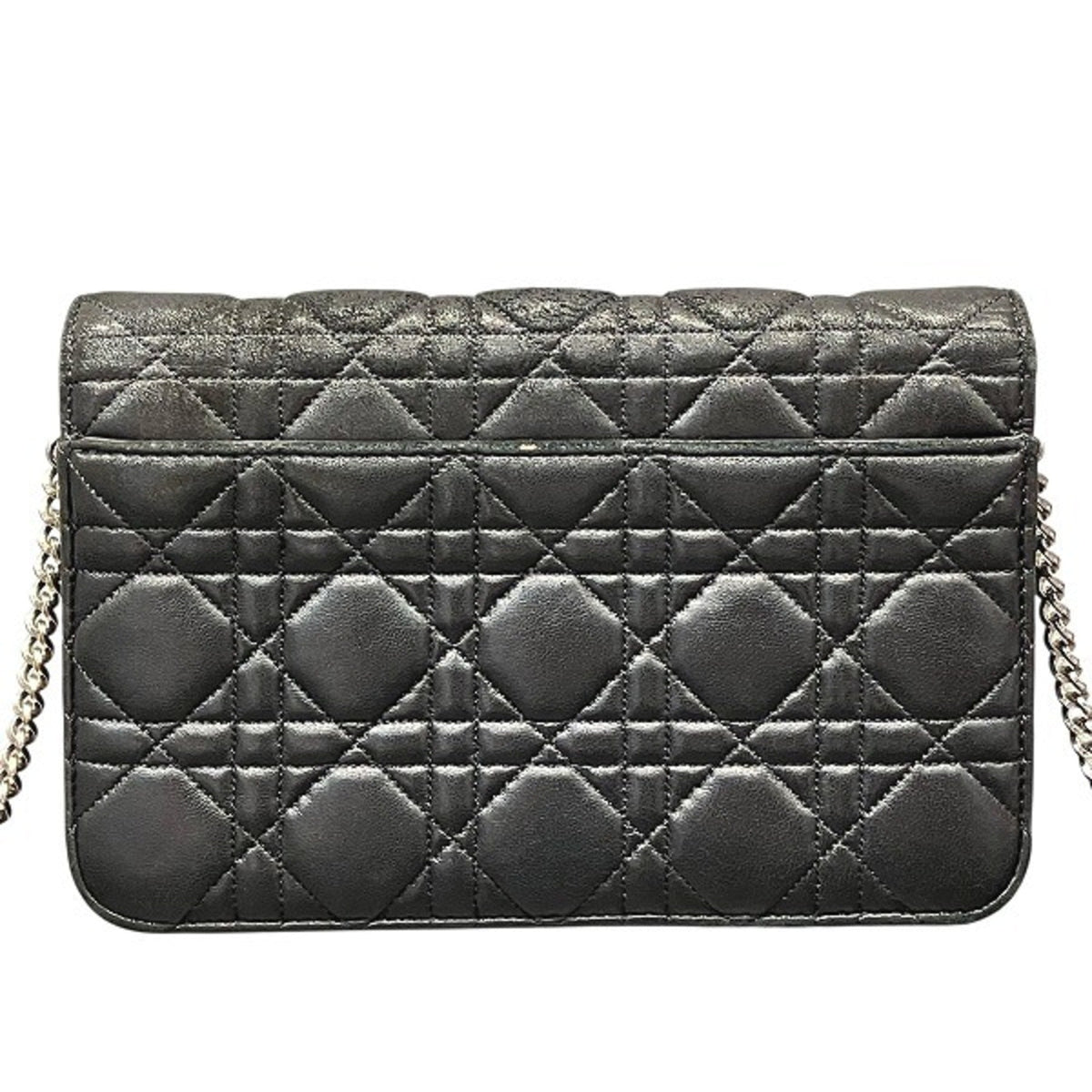 Christian Dior Black Leather Shoulder Bag Style 24 Rovelle Bags