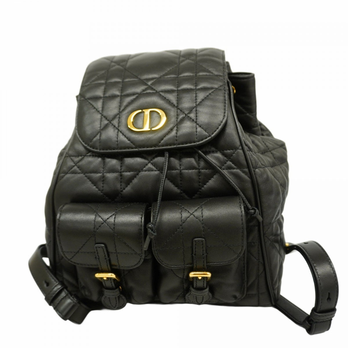 Christian Dior Black Leather Backpack Style 3 Rovelle Bags