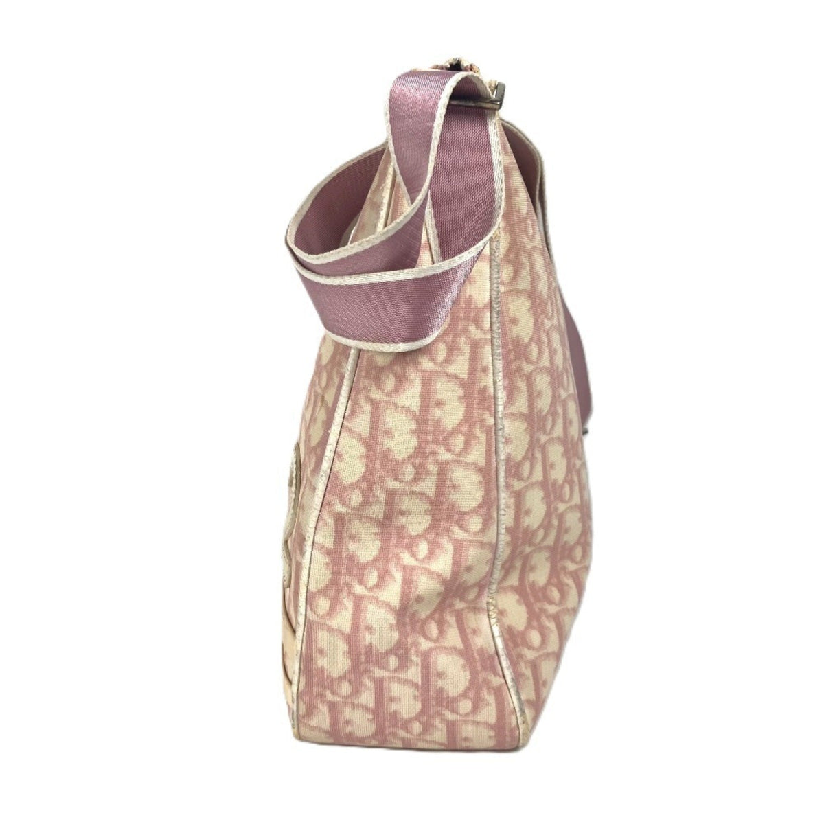 Christian Dior Trotter Pink White Pvc Leather Shoulder Bag Rovelle Bags
