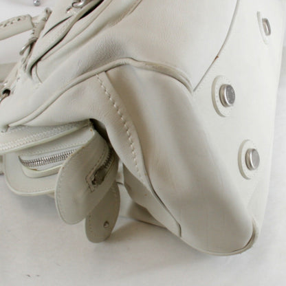 Christian Dior White Leather Handbag Style 2 Rovelle Bags