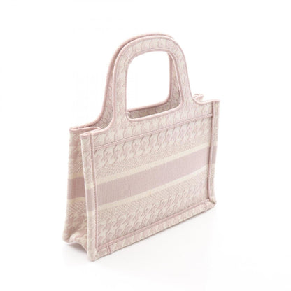 Christian Dior Pink White Canvas Handbag Tote Bag Rovelle Bags