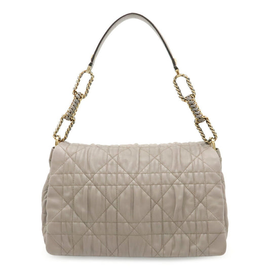 Christian Dior Gray Leather Shoulder Bag Rovelle Bags