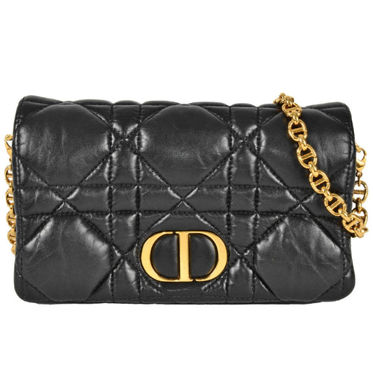 Christian Dior Black Leather Shoulder Bag Style 33 Rovelle Bags