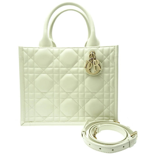 Christian Dior White Leather Tote Bag Rovelle Bags