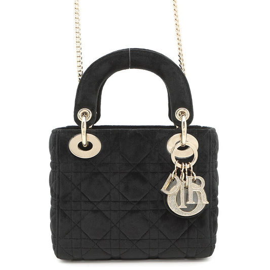 Christian Dior Black Leather Handbag Leather Rovelle Bags