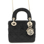 Christian Dior Black Leather Handbag Leather Rovelle Bags