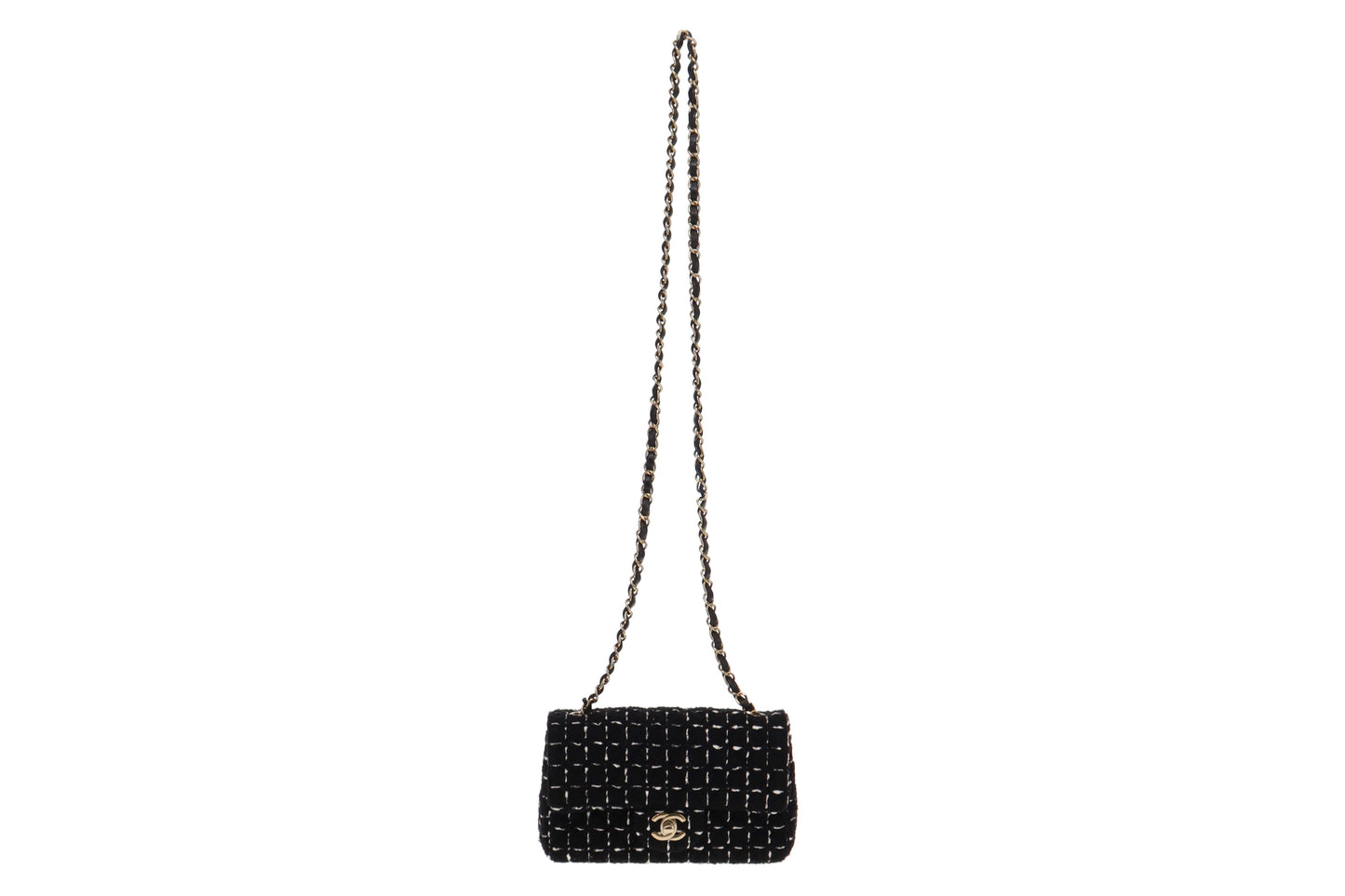 Chanel Black Tweed Flap Bag 2023 Rovelle Bags