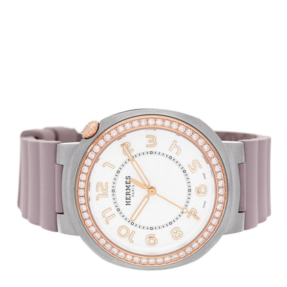 Stainless Steel 18K Rose Gold Diamond Bezel 36mm Cut Automatic Watch Glycine