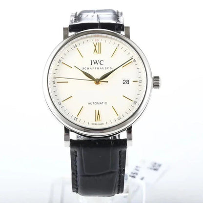 IWC Portofino 40mm Cream Dial Steel Case Gold Numerals