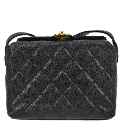 Chanel Caviar Black Shoulder Bag Style 7 Rovelle Bags