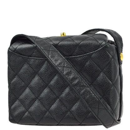 Chanel Caviar Black Shoulder Bag Style 7 Rovelle Bags