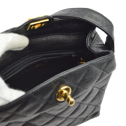 Chanel Caviar Black Shoulder Bag Style 7 Rovelle Bags