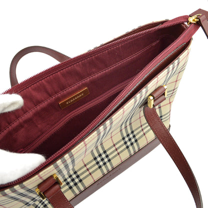 Burberry AMORE Leather Red Tote Bag