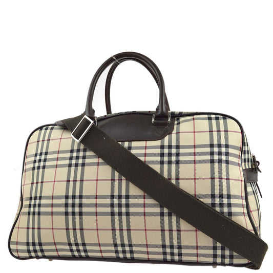 Burberry Duffle AMORE Leather Beige Shoulder Bag