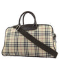 Burberry Duffle AMORE Leather Beige Shoulder Bag