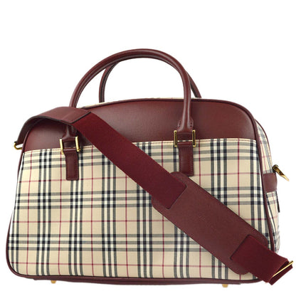Burberry Bordeaux AMORE Leather Beige Handbag