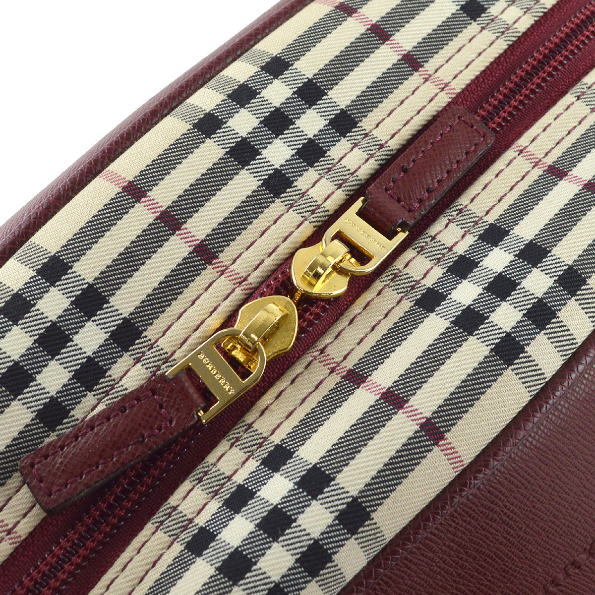 Burberry Bordeaux AMORE Leather Beige Handbag