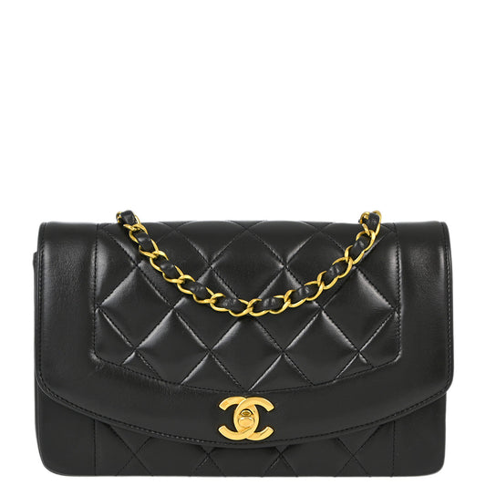 Chanel Small Lambskin Black Shoulder Bag Style 6 Rovelle Bags
