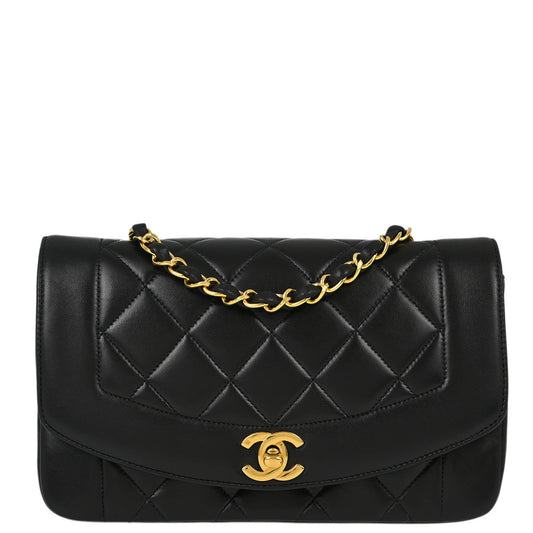 Chanel Small Lambskin Black Shoulder Bag Style 5 Rovelle Bags