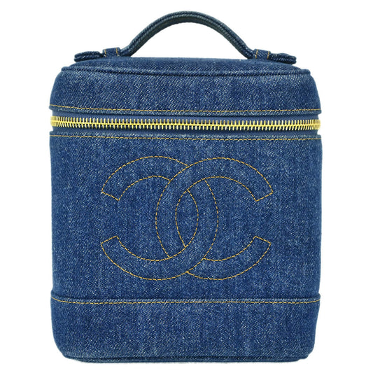 Chanel Vanity Blue Luxury Handbag Style Rovelle Bags