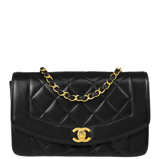 Chanel Small Lambskin Black Shoulder Bag Style Rovelle Bags