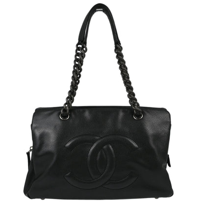 Chanel Caviar Black Chain Tote Style 2 Rovelle Bags