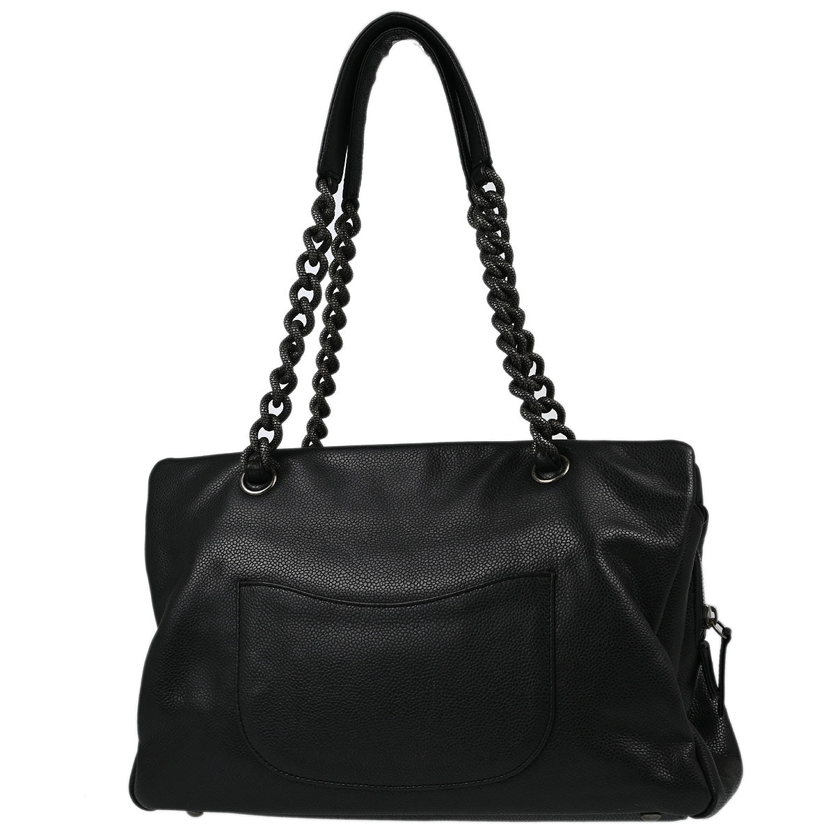 Chanel Caviar Black Chain Tote Style 2 Rovelle Bags