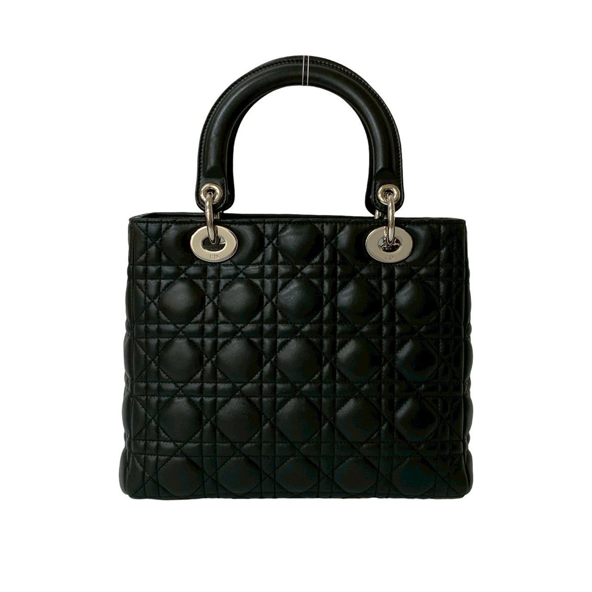 Dior Handbag lambskin black Lady Dior Rovelle Bags