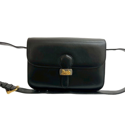 CELINE Shoulder Bag leather black