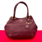 Prada Handbag Leather Wine-Red Rovelle Bags