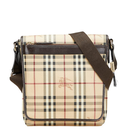 Burberry Haymarket Shadow PVC Shoulder Bag