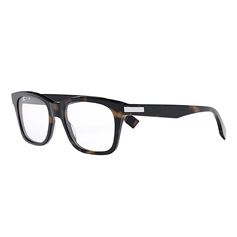 Fendi Eyeglasses Square Full Rim, Dark Havana Frame and Clear Demo Lenses Lens FE50030I052 Rovelle Bags