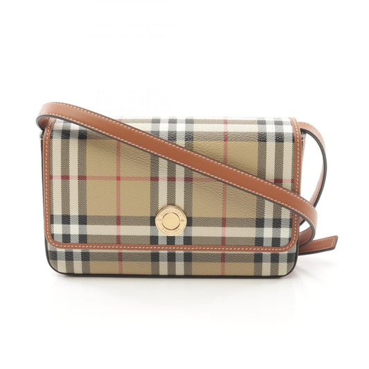 Burberry Coated Leather Shoulder Bag